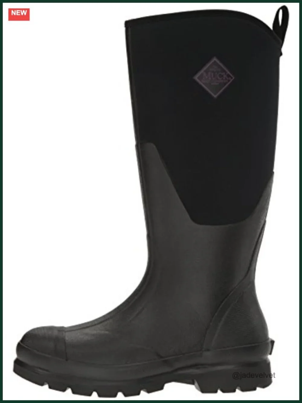 Muck Women's Chore Tall Rain Boots - Waterproof Pull-On Rubber Work Boot